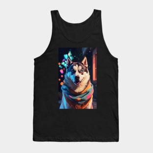 Cute Cozy Siberian husky Tank Top